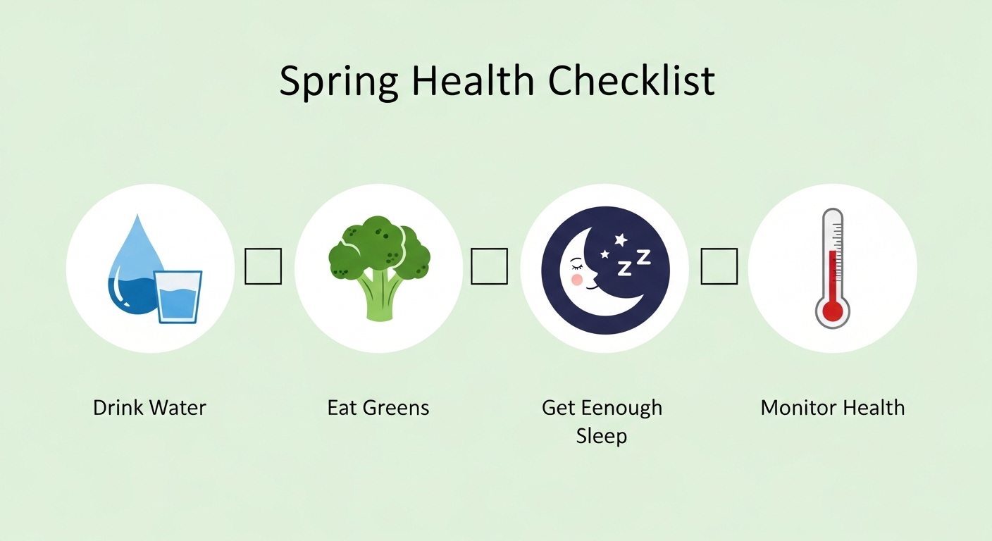 2월 환절기 면역력 관리를 위한 체크리스트 인포그래픽