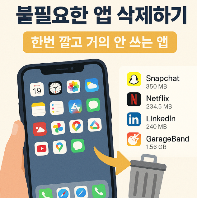 아이폰 저장공간 늘리는 팁