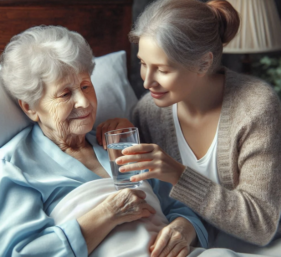 노인이 노인을 돌봄