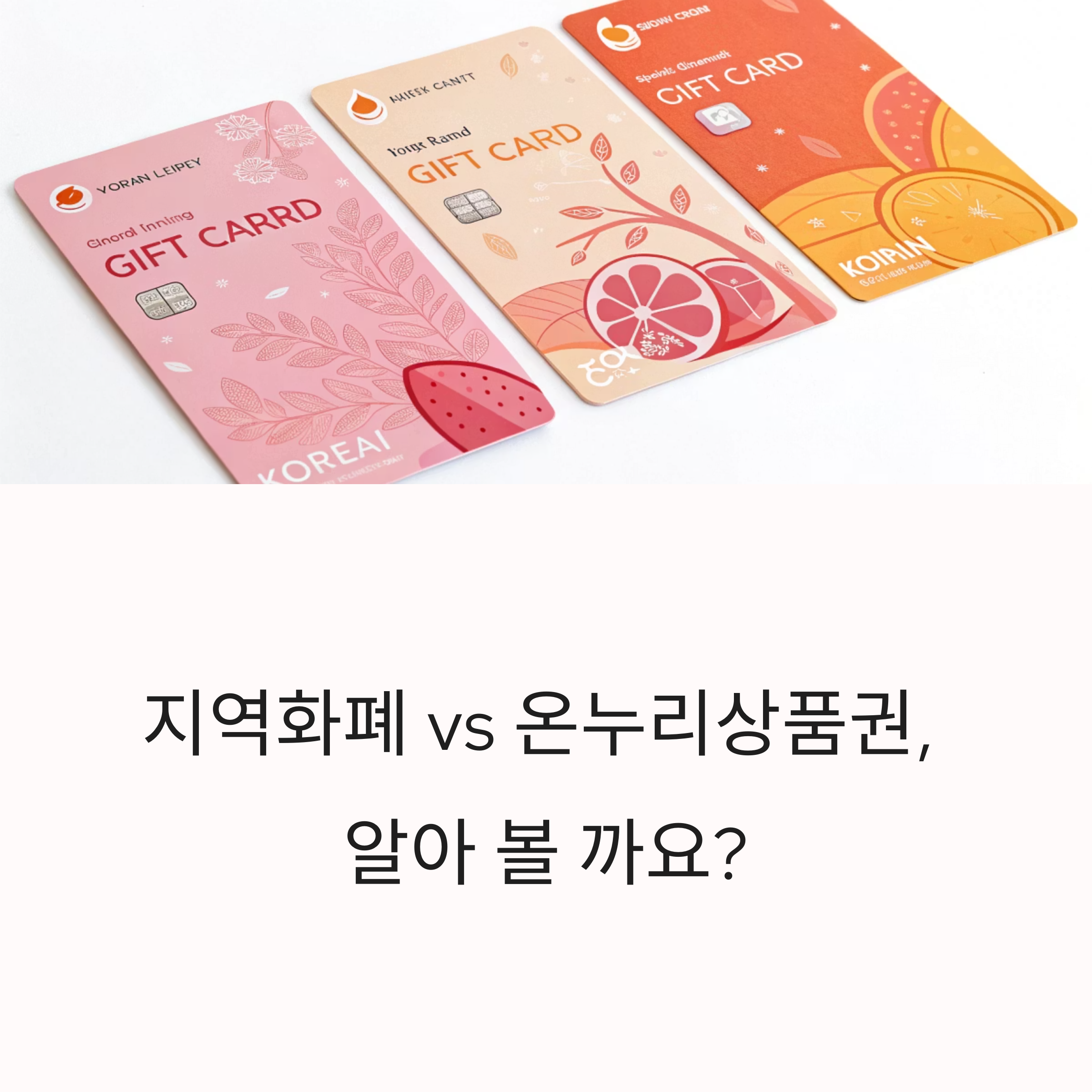 지역화폐 vs 온누리상품권 혜택 비교