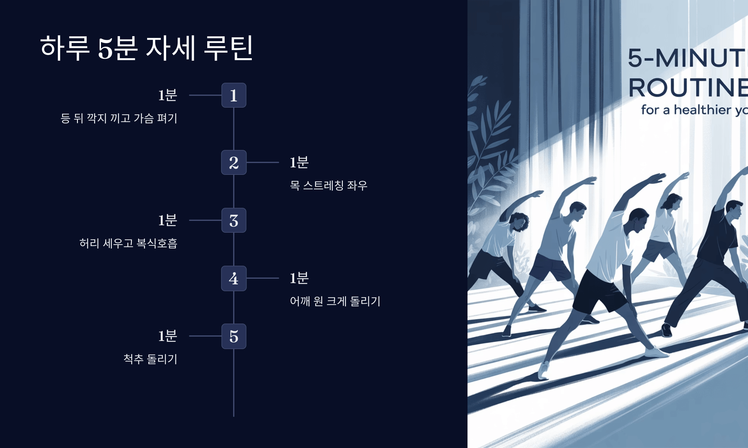하루 5분 자세 루틴