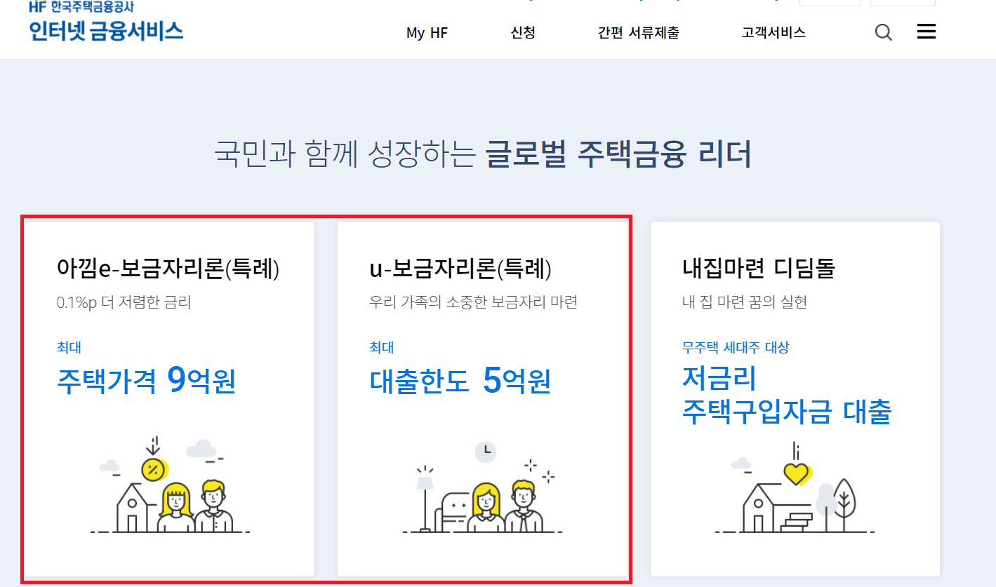 특례보금자리론 신청