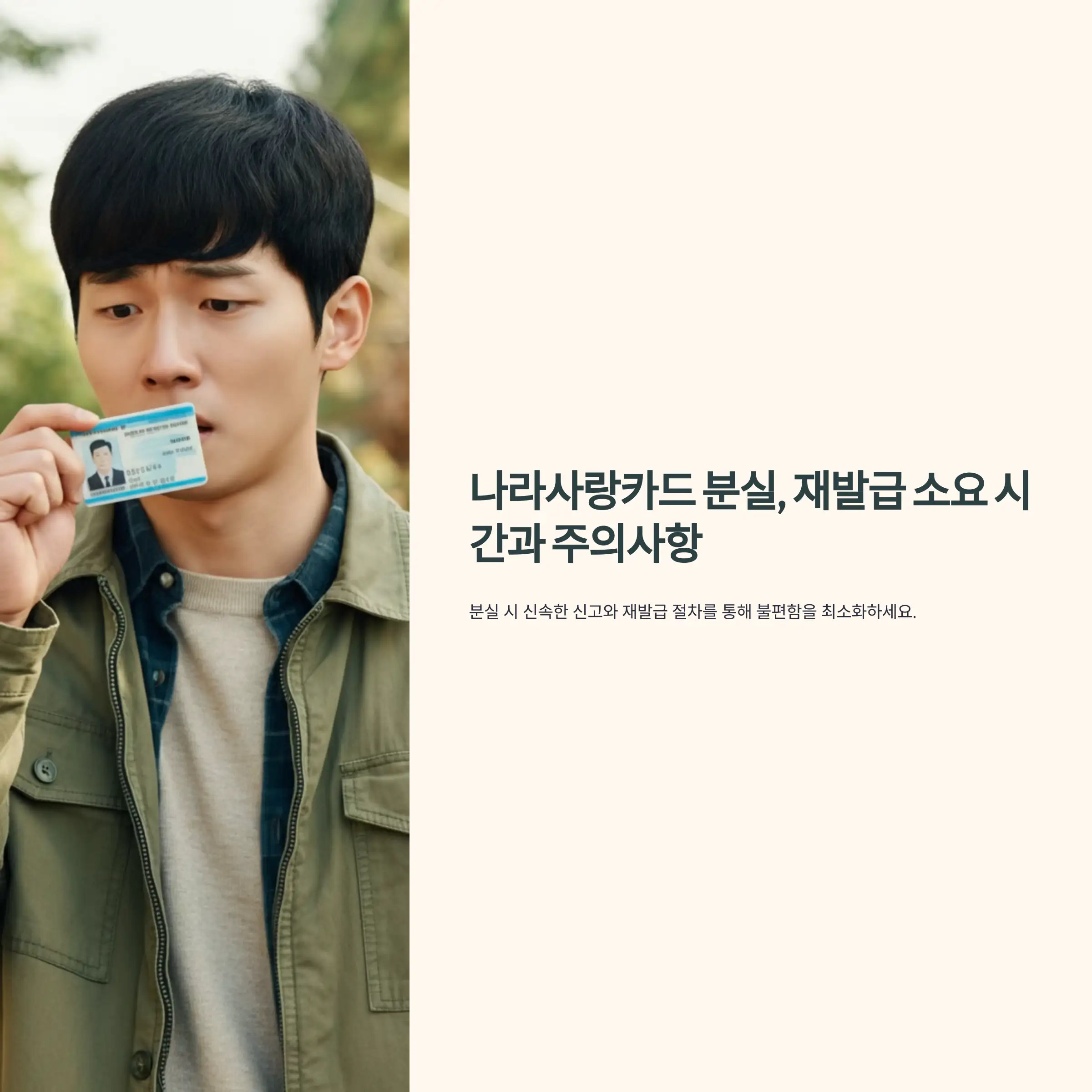 나라사랑카드 분실, 재발급 소요 시간과 주의사항