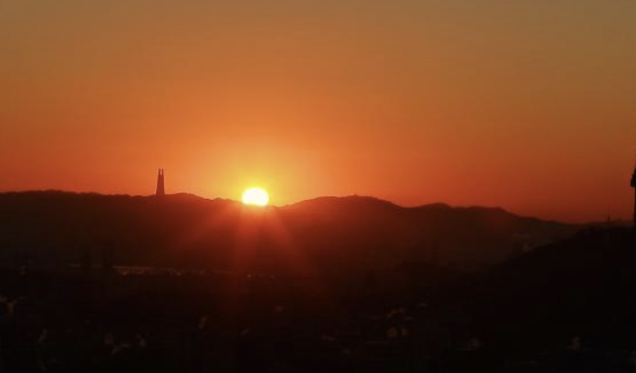 안산 봉수대 일출