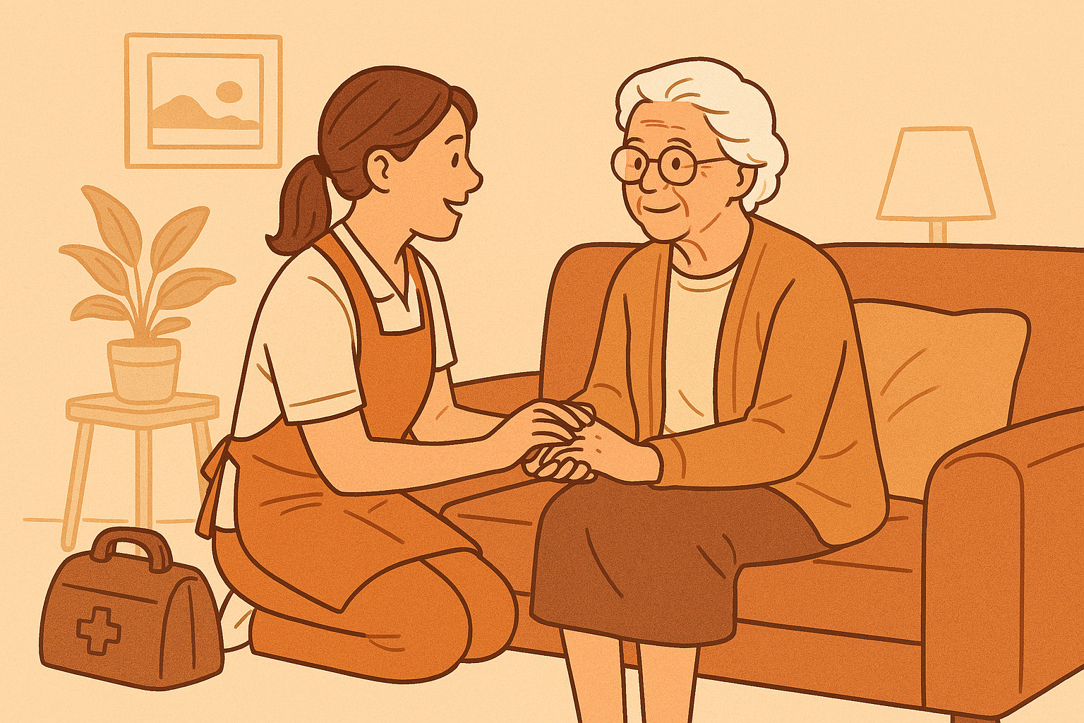 방문 요양 서비스 창업에 관한 이미지