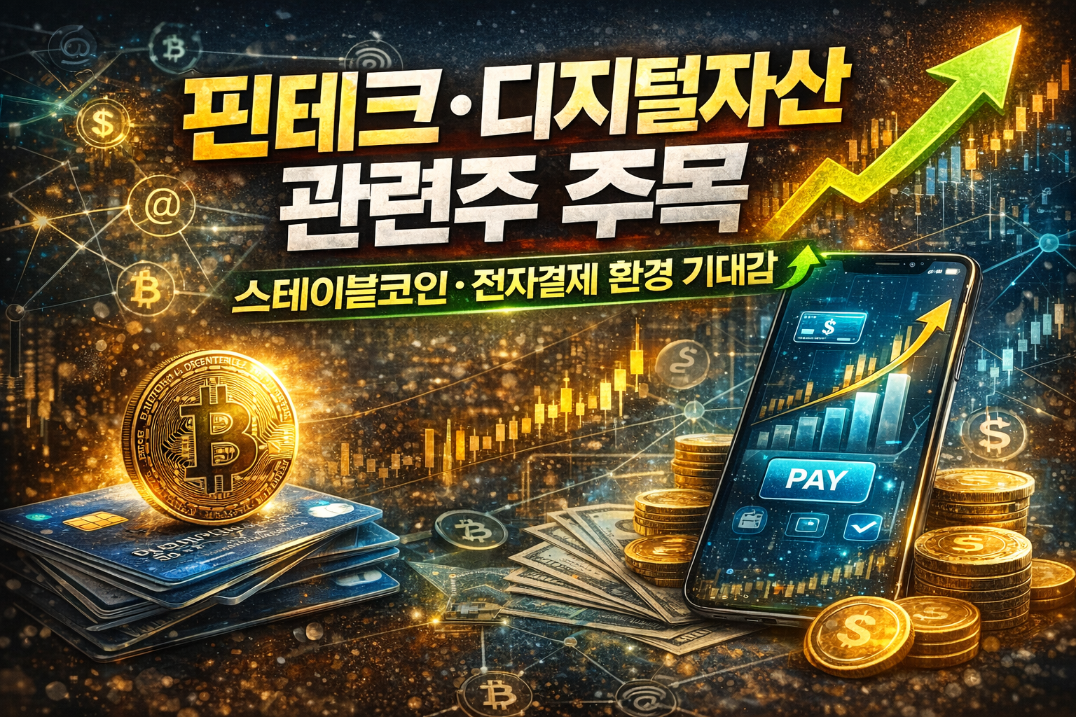 핀테크&middot;디지털자산 관련주 주목