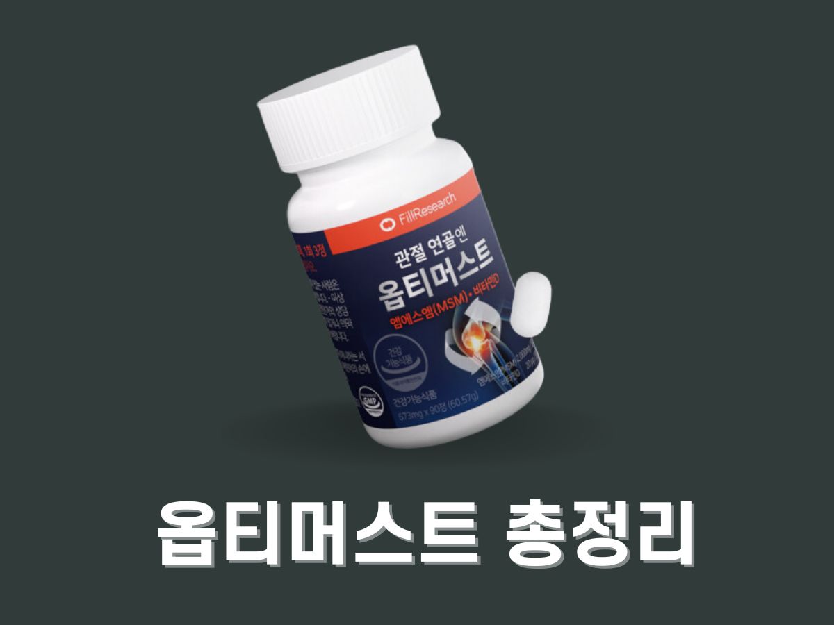옵티머스트 가격 효능 성분 후기