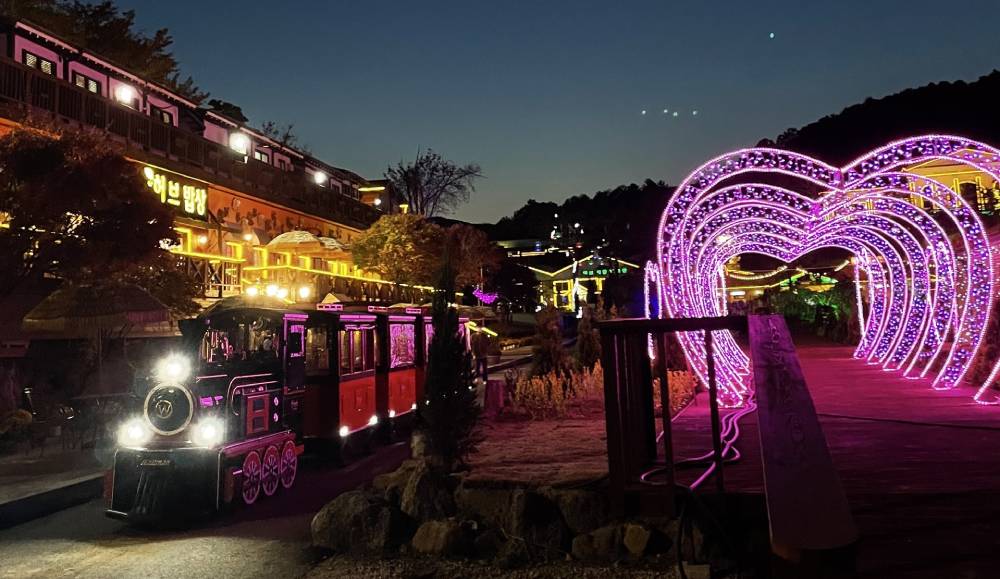 겨울 서울 근교 데이트 코스 빛축제 포천 허브아일랜드