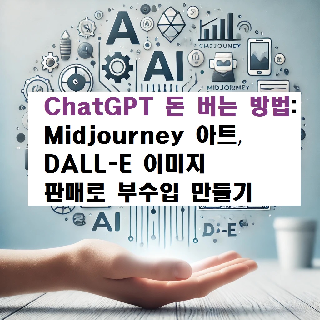 ChatGPT 돈 버는 방법: Midjourney 아트 , DALL-E 이미지 판매로 부수입 만들기