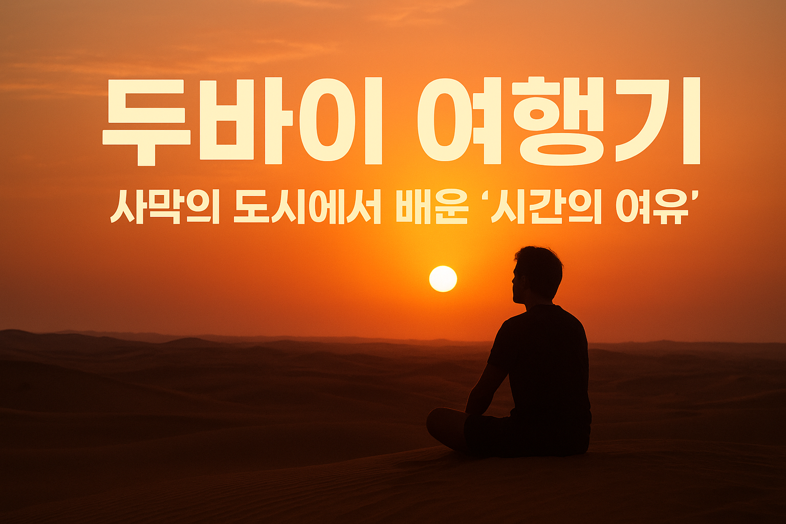 두바이 여행기 &mdash; 사막의 도시에서 배운 &lsquo;시간의 여유&rsquo;