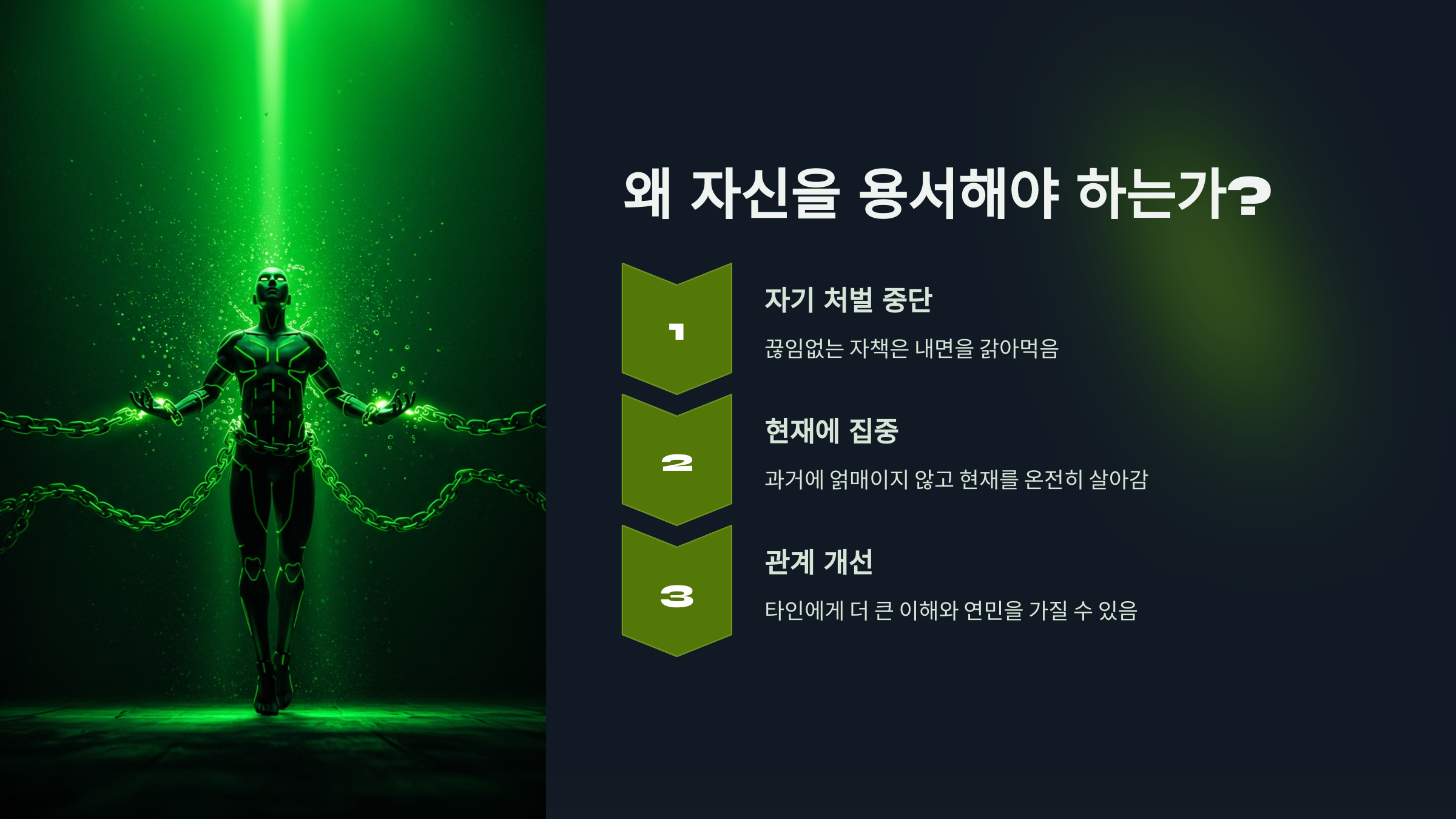 자신을 왜 용서해야 하는가?