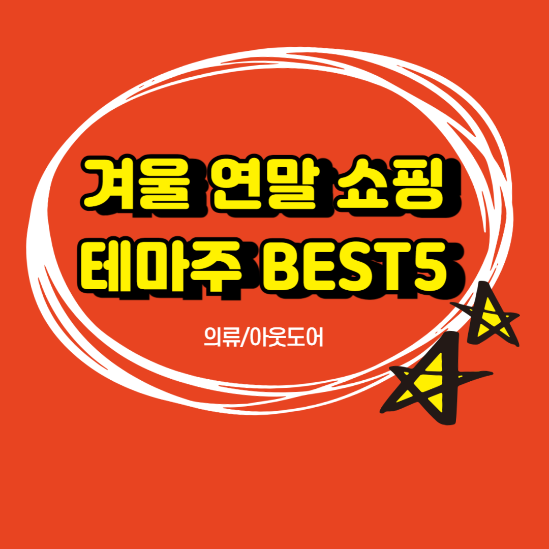 겨울연말쇼핑 테마주 BEST5