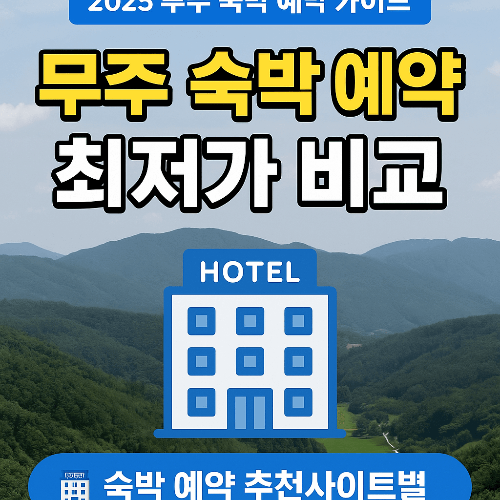 2025 무주 숙박 예약 가이드 – 최저가 비교, 추천 사이트, 예약 꿀팁 총정리