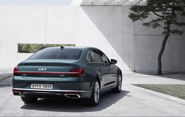 이 사진은 신형 기아 K9의 후면부입니다