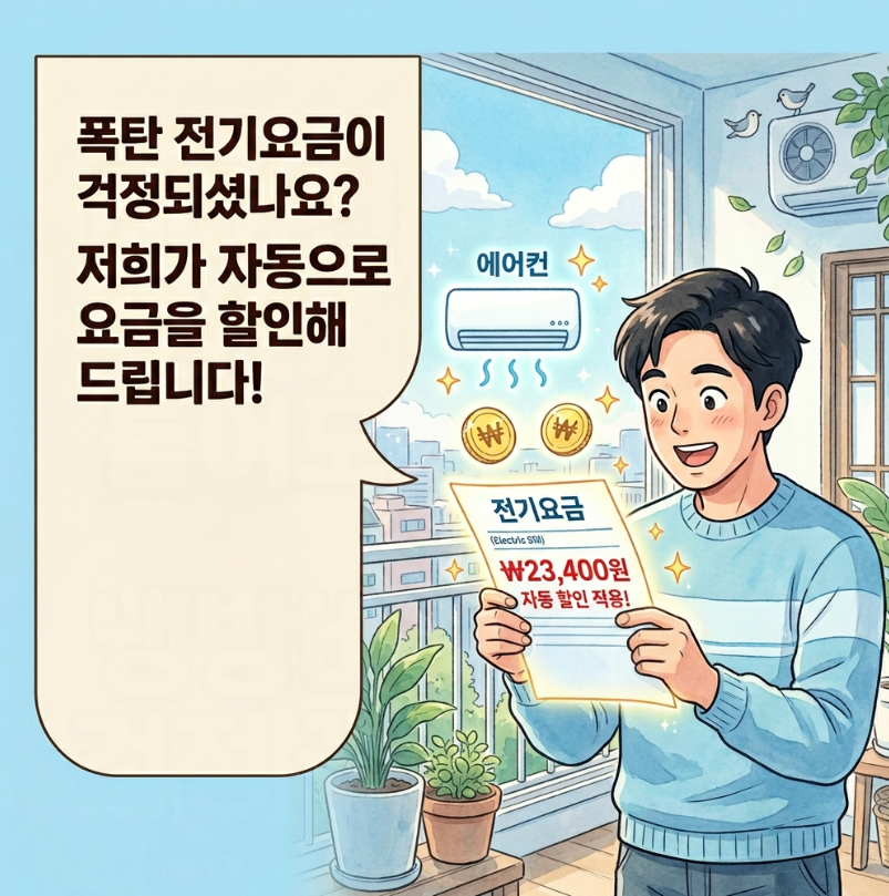 2026 여름 하절기 에너지바우처 가구원수별 지원 금액 및 요금 자동차감 방식 완벽 가이드