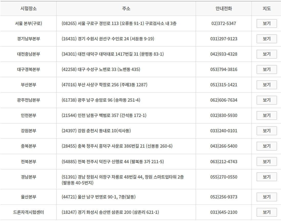 택시운전자격시험