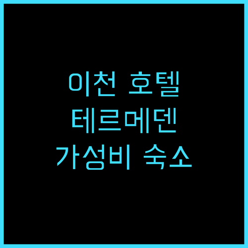 호텔 인트라다 이천 추천 후기 테르메..
