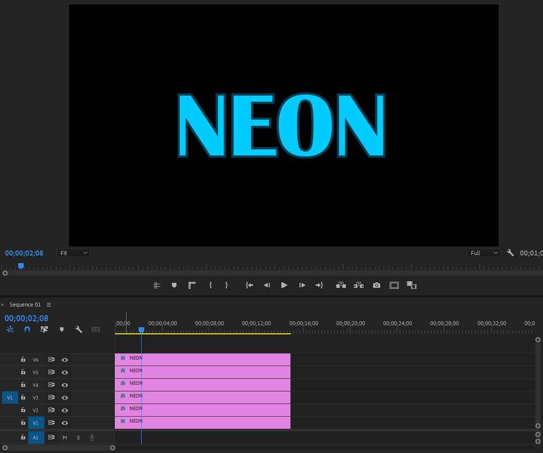 하늘색상 NEON 텍스트 사진