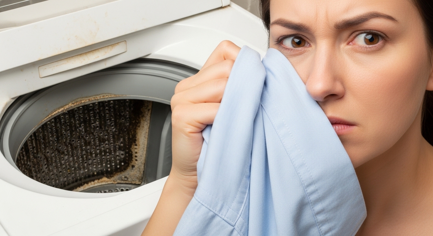 세탁후옷에서냄새날때