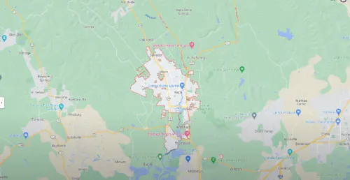 나파 밸리 지도