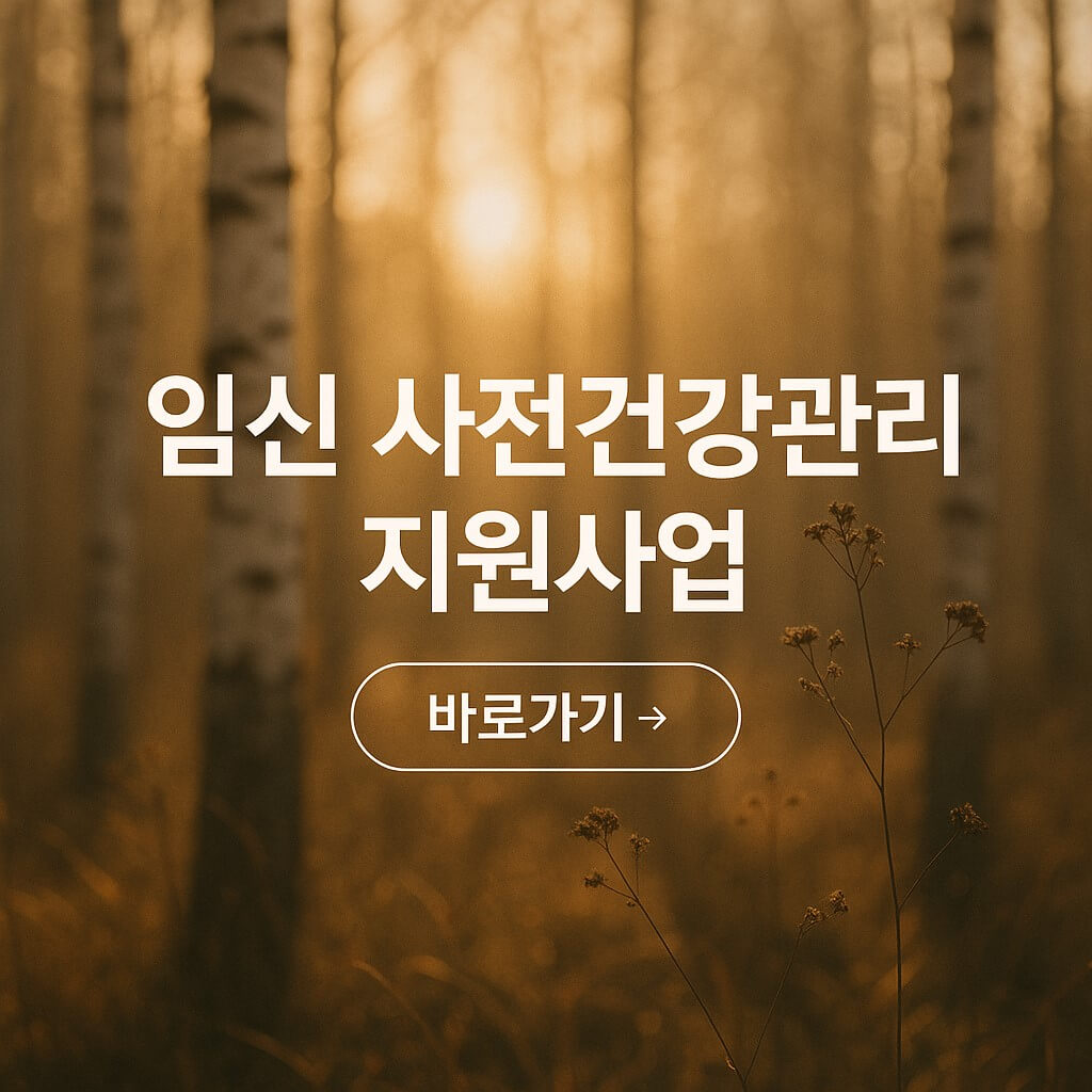 임신 사전건강관리 지원사업