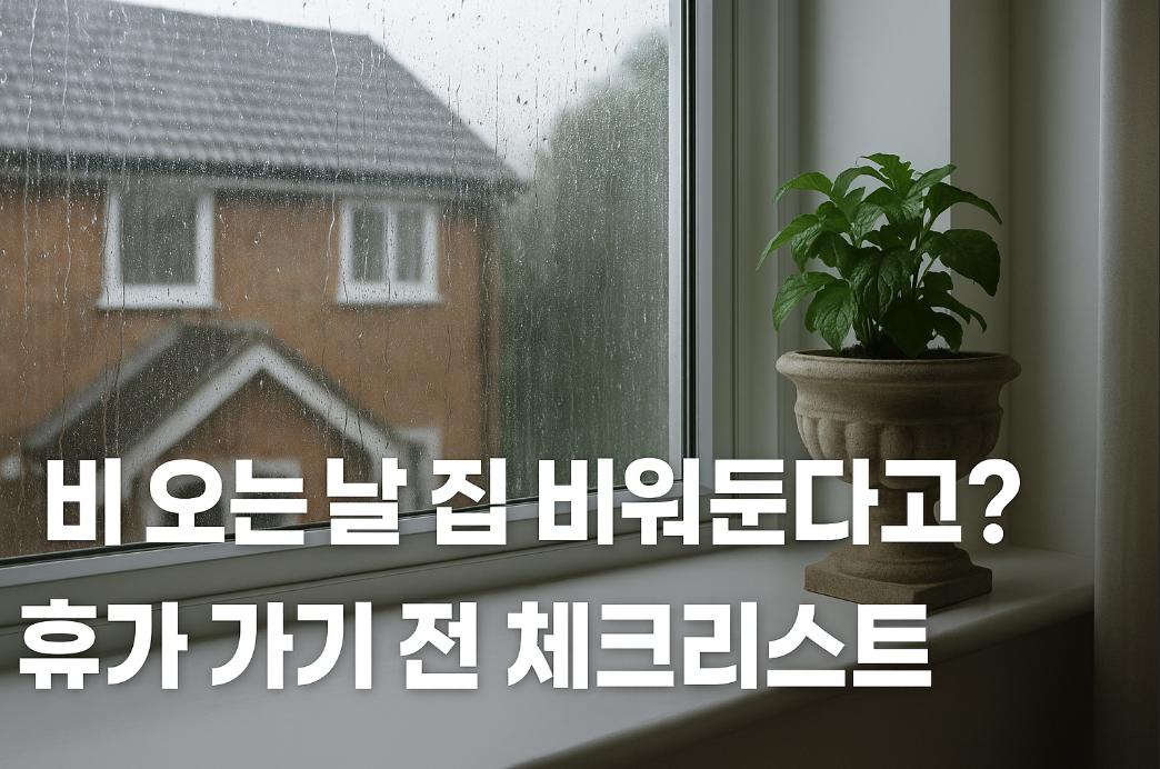 휴가 가기 전 체크리스트