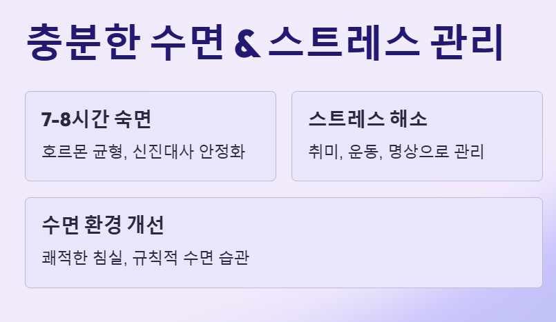 스트레스 관리-호르몬 균형-신진대사 안정화-체중감량