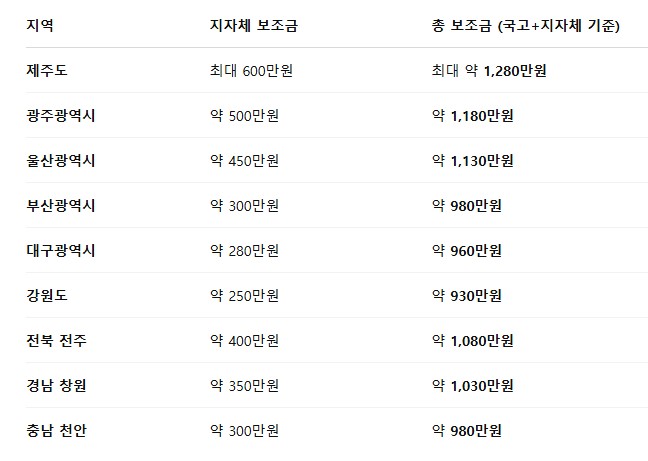 전기차보조금