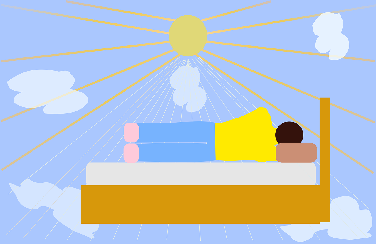 수면을 취하고 있는 그림