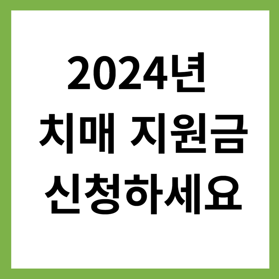 치매 지원금