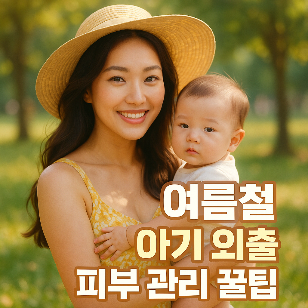여름철 아기 외출할 때 꼭 알아야 할 피부 관리법 꿀팁