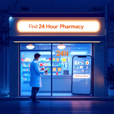 24시간 약국 찾기｜공공심야약국 이미지