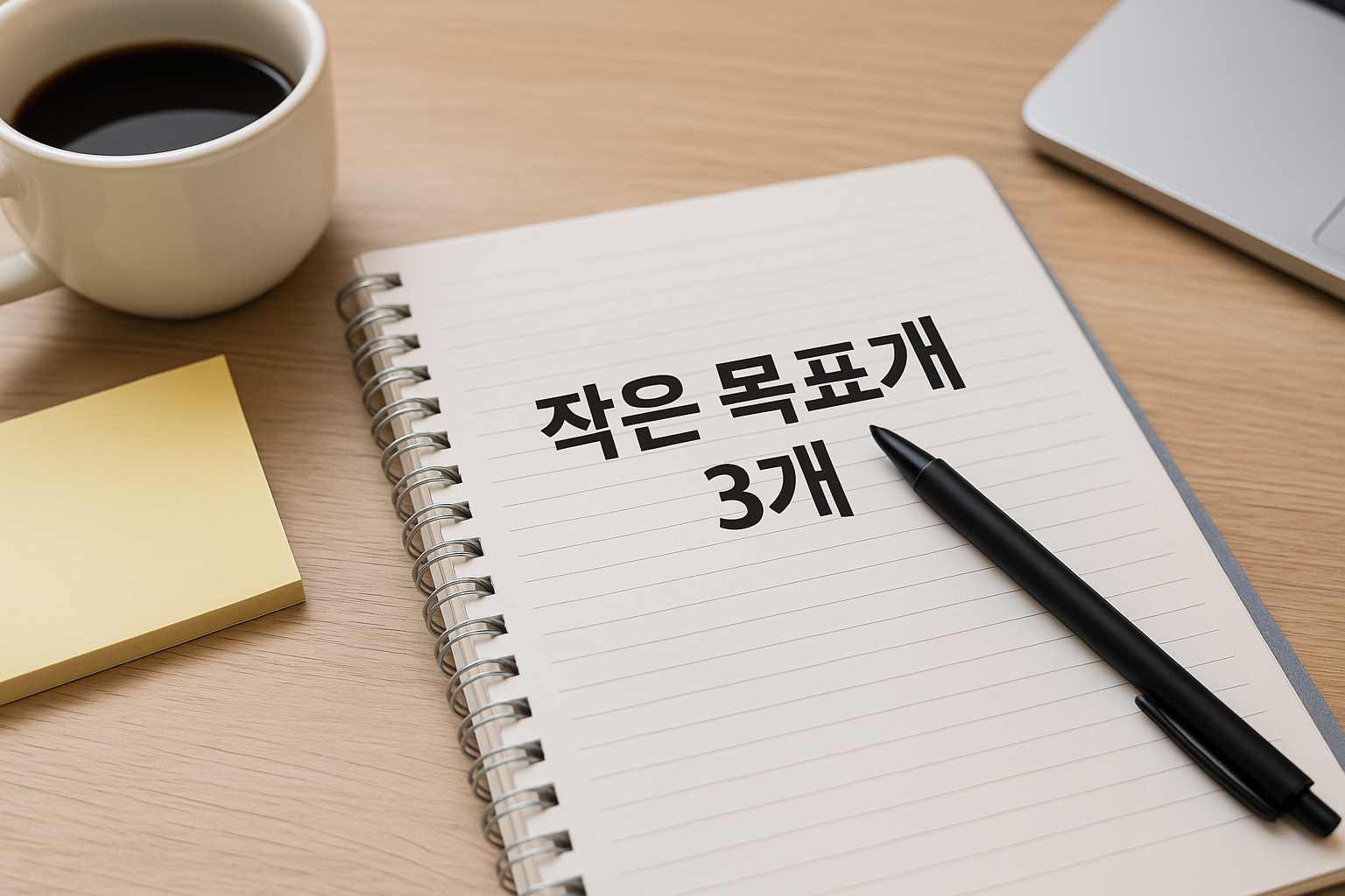 ‘작은 목표 3개’가 하루의 실행력을 2배로 높이는 이유