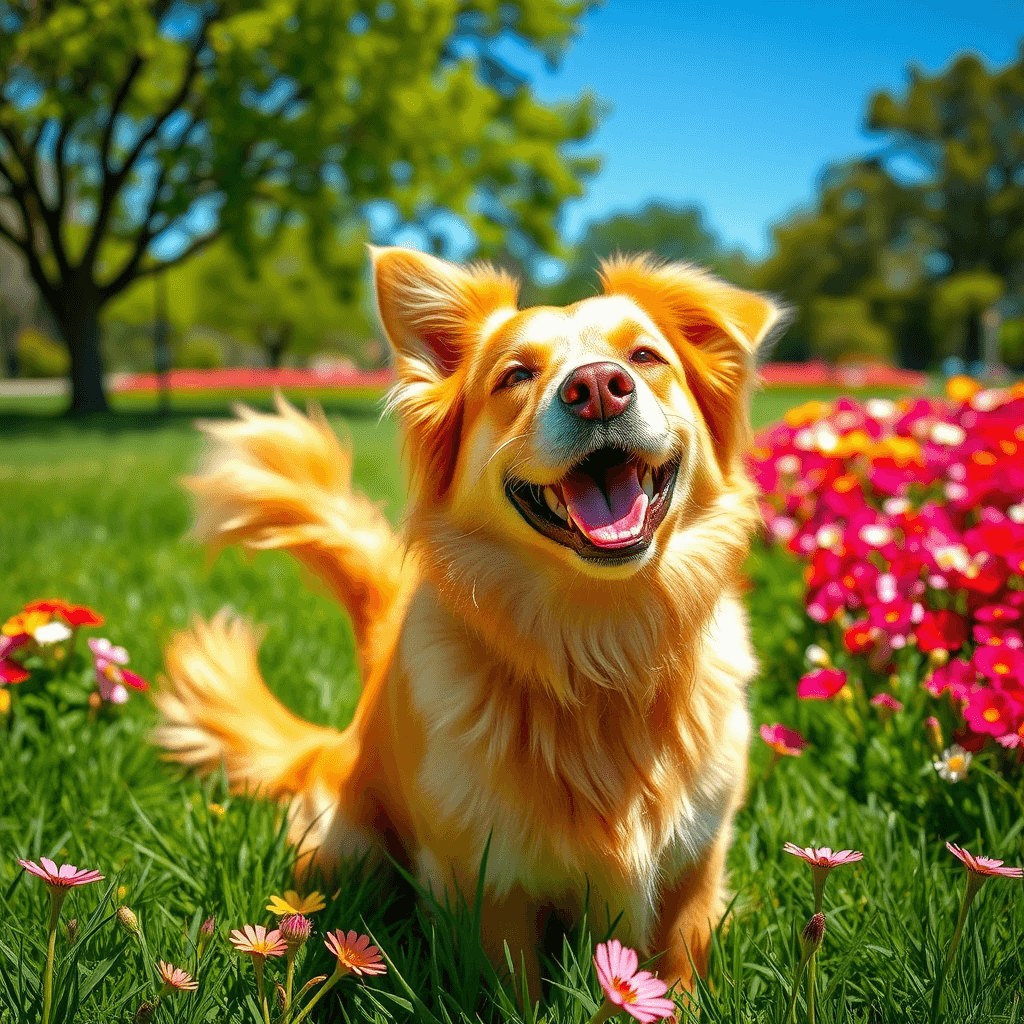 강아지가 웃는 꿈 해몽