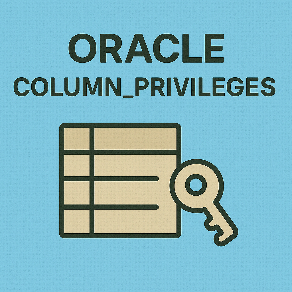 COLUMN_PRIVILEGES 완전 분석 : 컬럼 단위 권한 파악과 보안 통제 전략