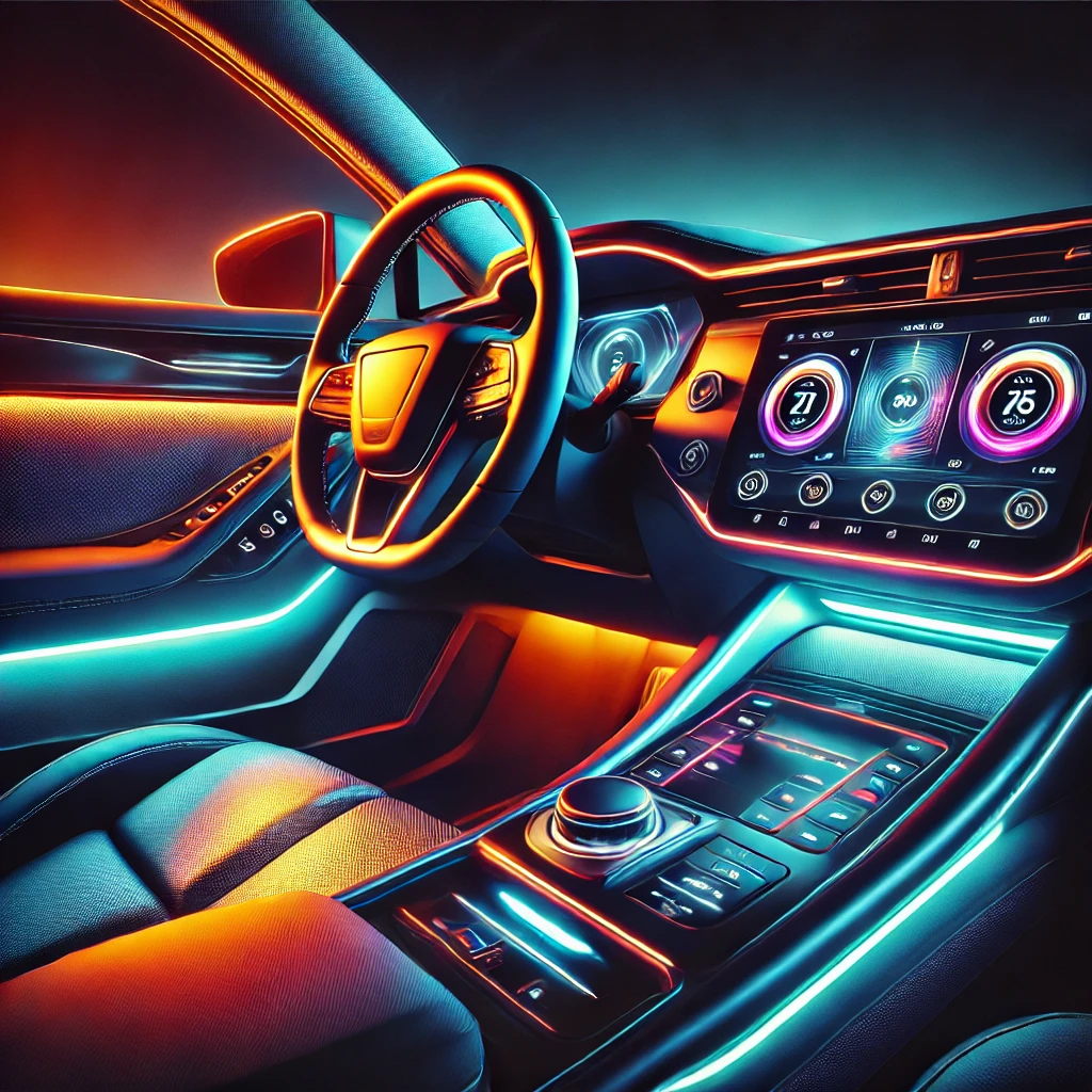 자동차 실내의 앰비언트 라이트