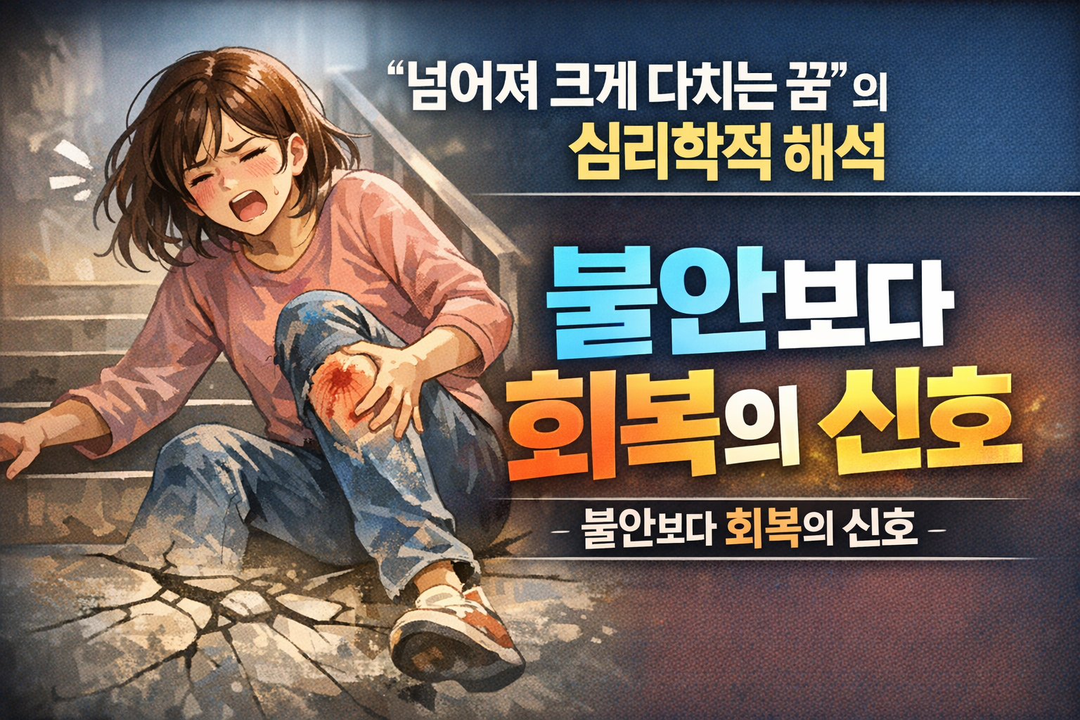 넘어져 크게 다치는 꿈