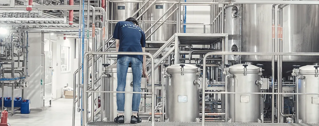 제주맥주 양조장 내부 사진