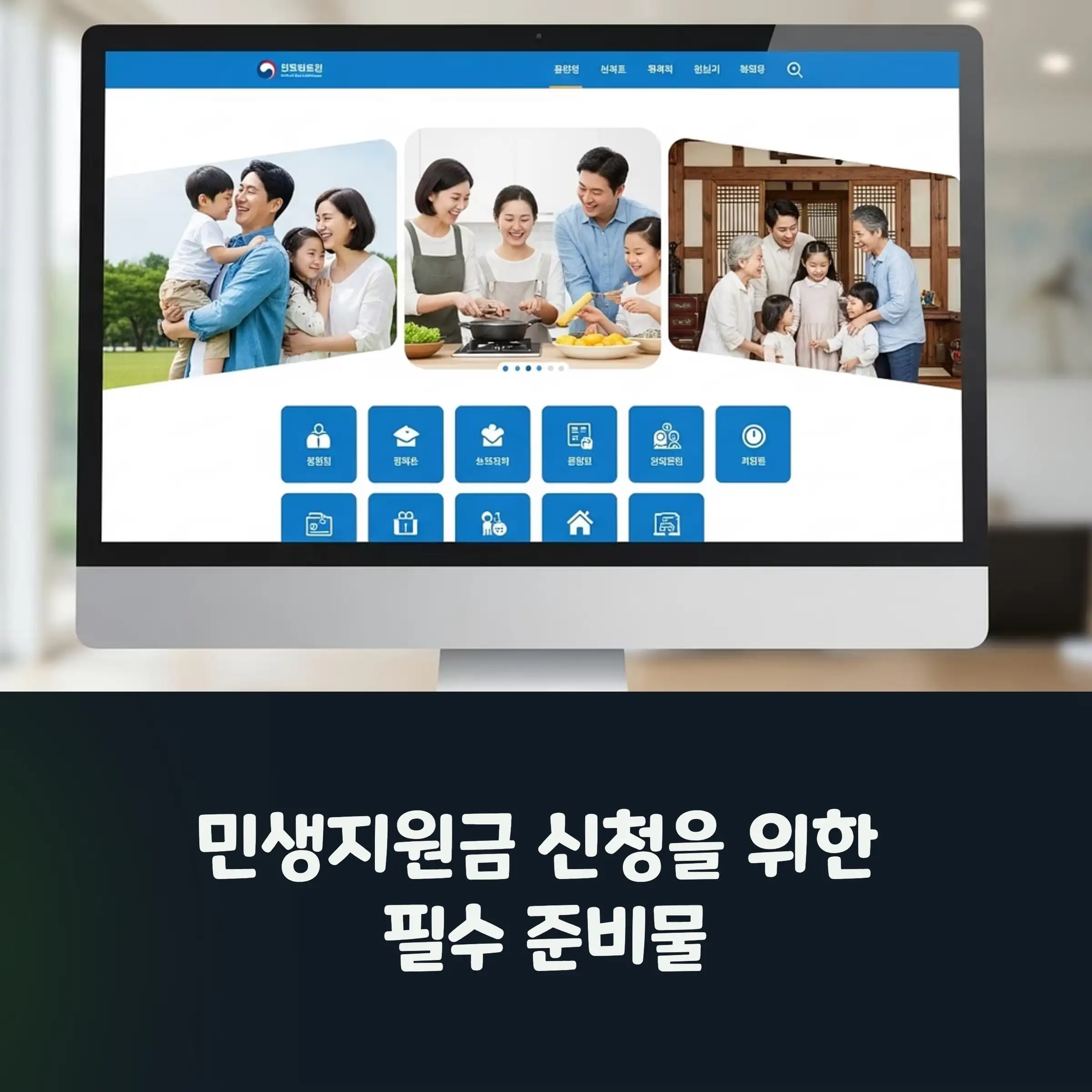 민생지원금 신청 화면