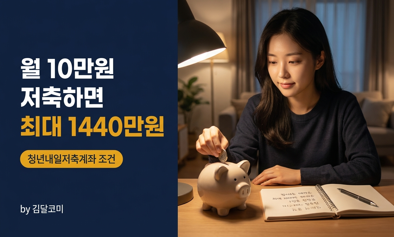 저금통에 동전을 넣는 청년