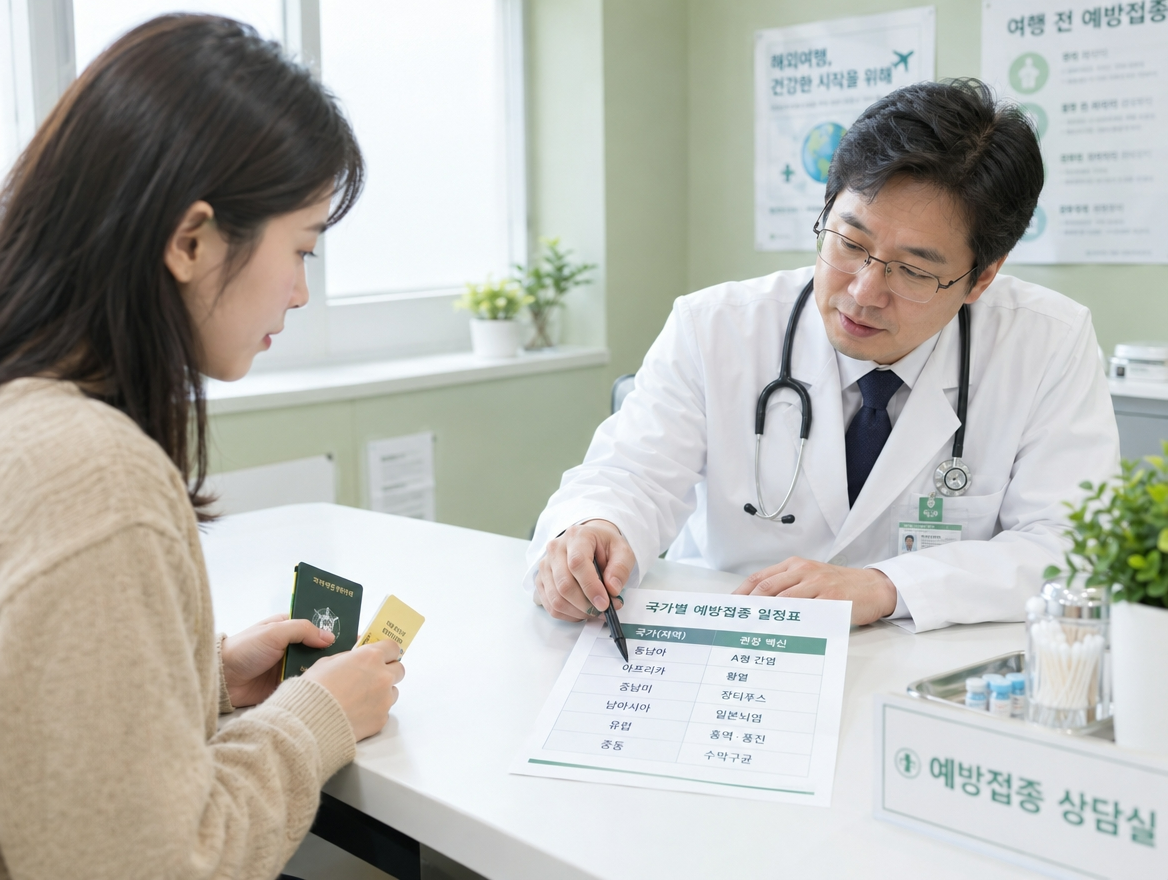 여행자 예방접종 종류 상담