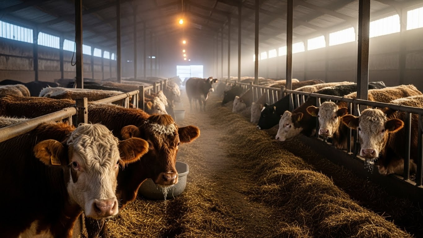 축사 안 가축들
