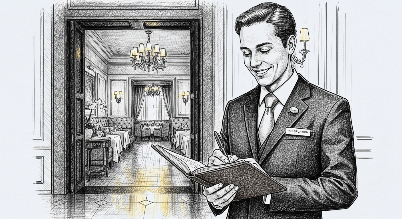 레스토랑 예약 확인