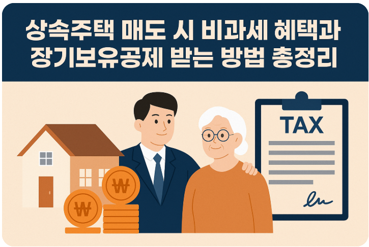 상속 주택 매도 시 비과세 혜택과 장기보유공제 받는 방법