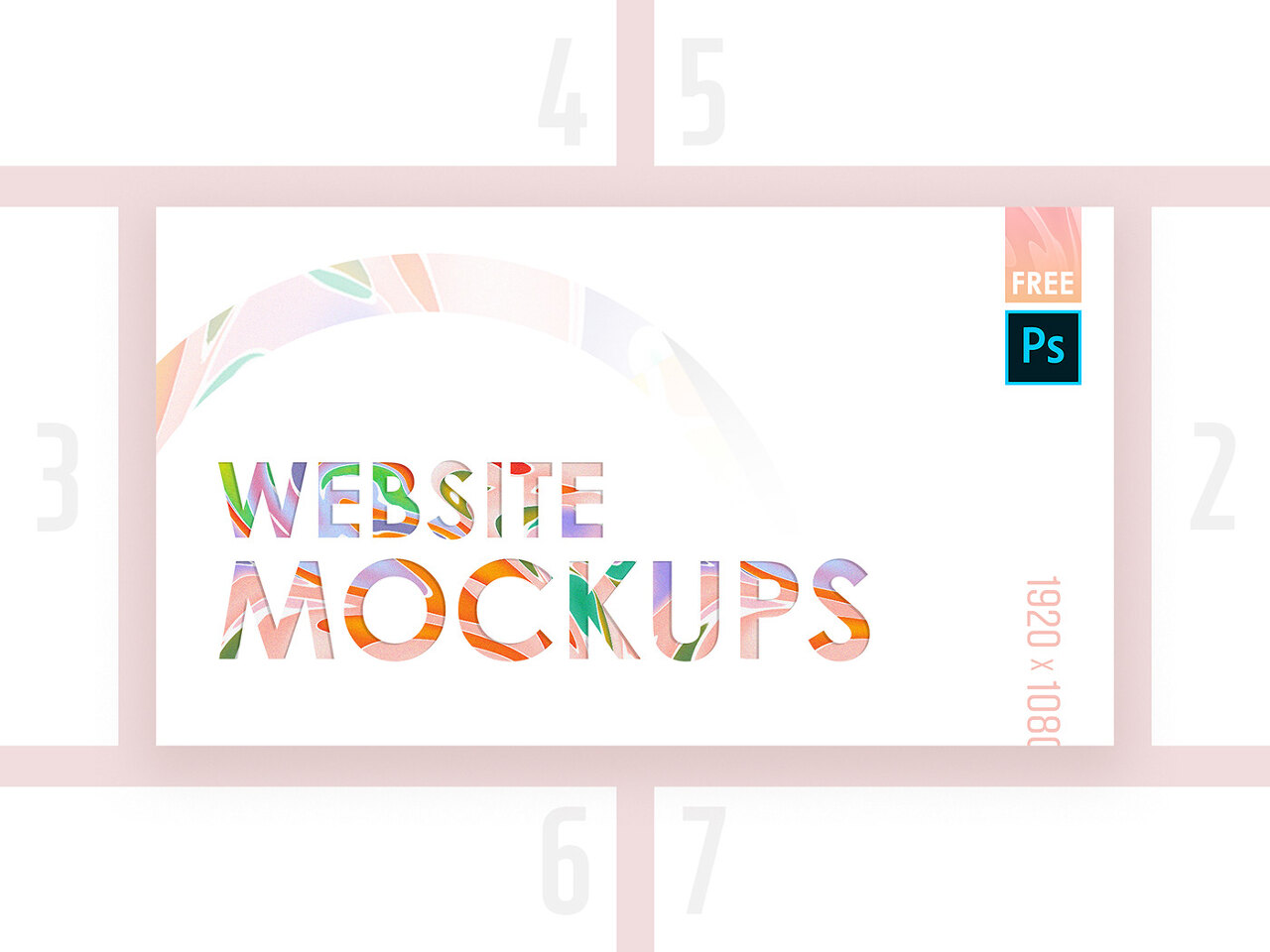 Website Showcase Mockup Bundle(웹사이트 쇼케이스 목업 번들)