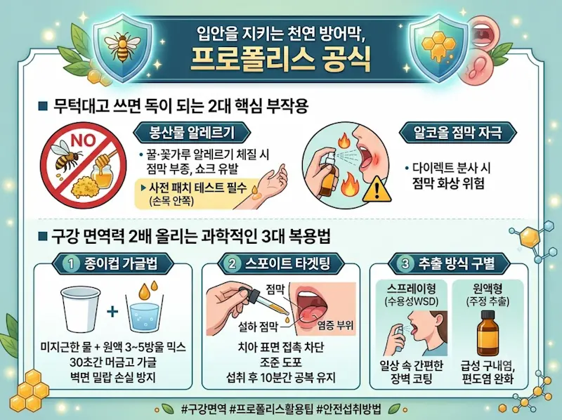 프로폴리스 원액 효능, 프로폴리스 부작용, 그린 프로폴리스 올바른 복용법, 프로폴리스 구내염 가글, 프로폴리스 스프레이 치아 변색, 플라보노이드 권장량