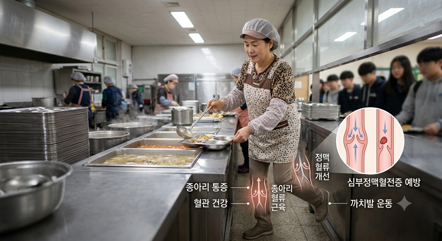 일터에서 실천하는 혈액 순환을 돕는 일상 속 까치발 운동법과 예방법 이미지