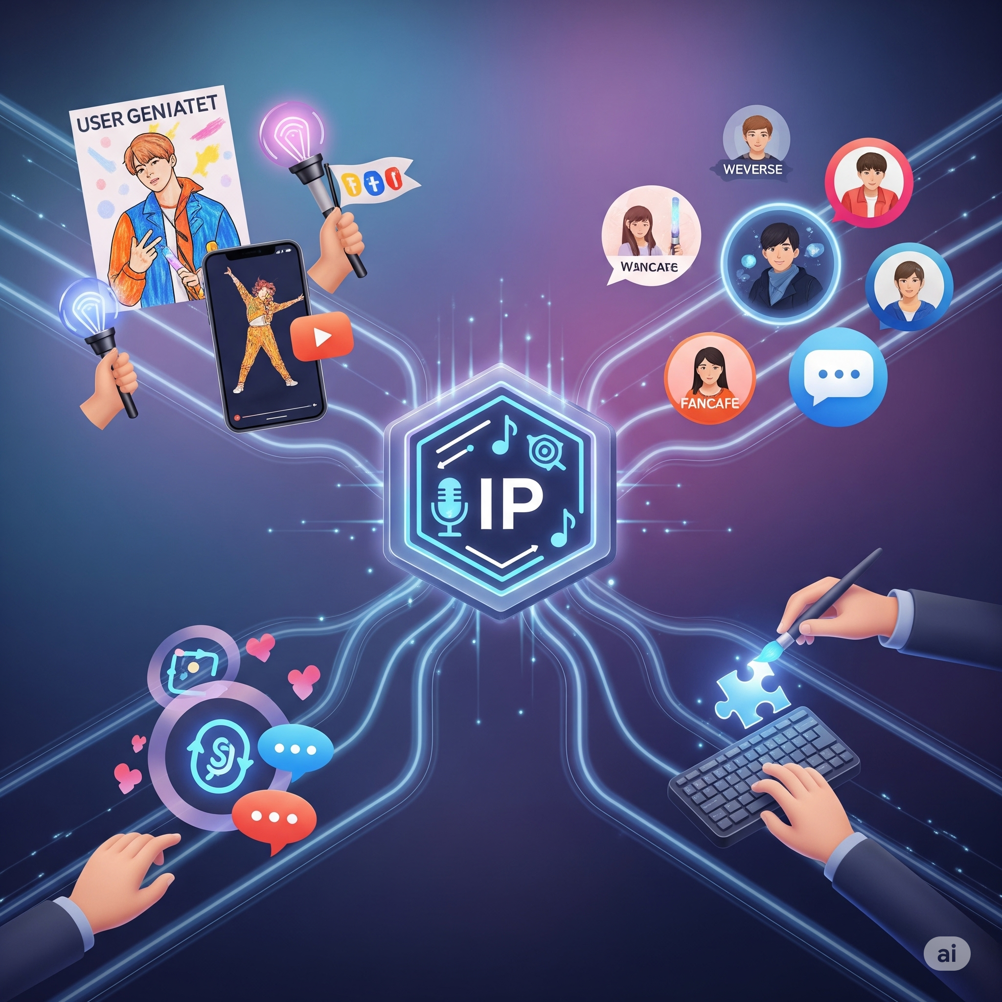 K-pop 공동창작 전략 (UGC, 커뮤니티, IP)