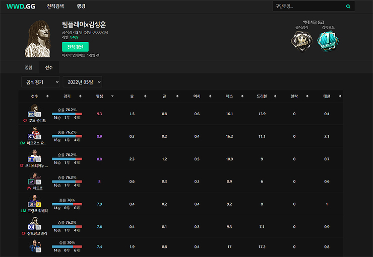 wwd-선수-탭-선택-및-결과보기