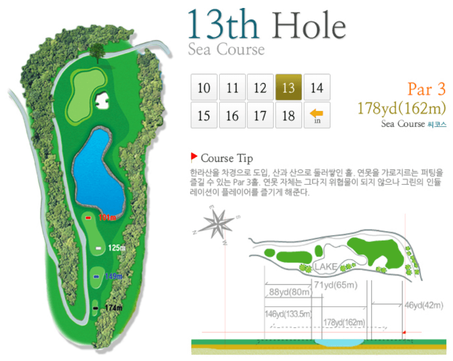 그린필드 컨트리클럽 씨코스 4